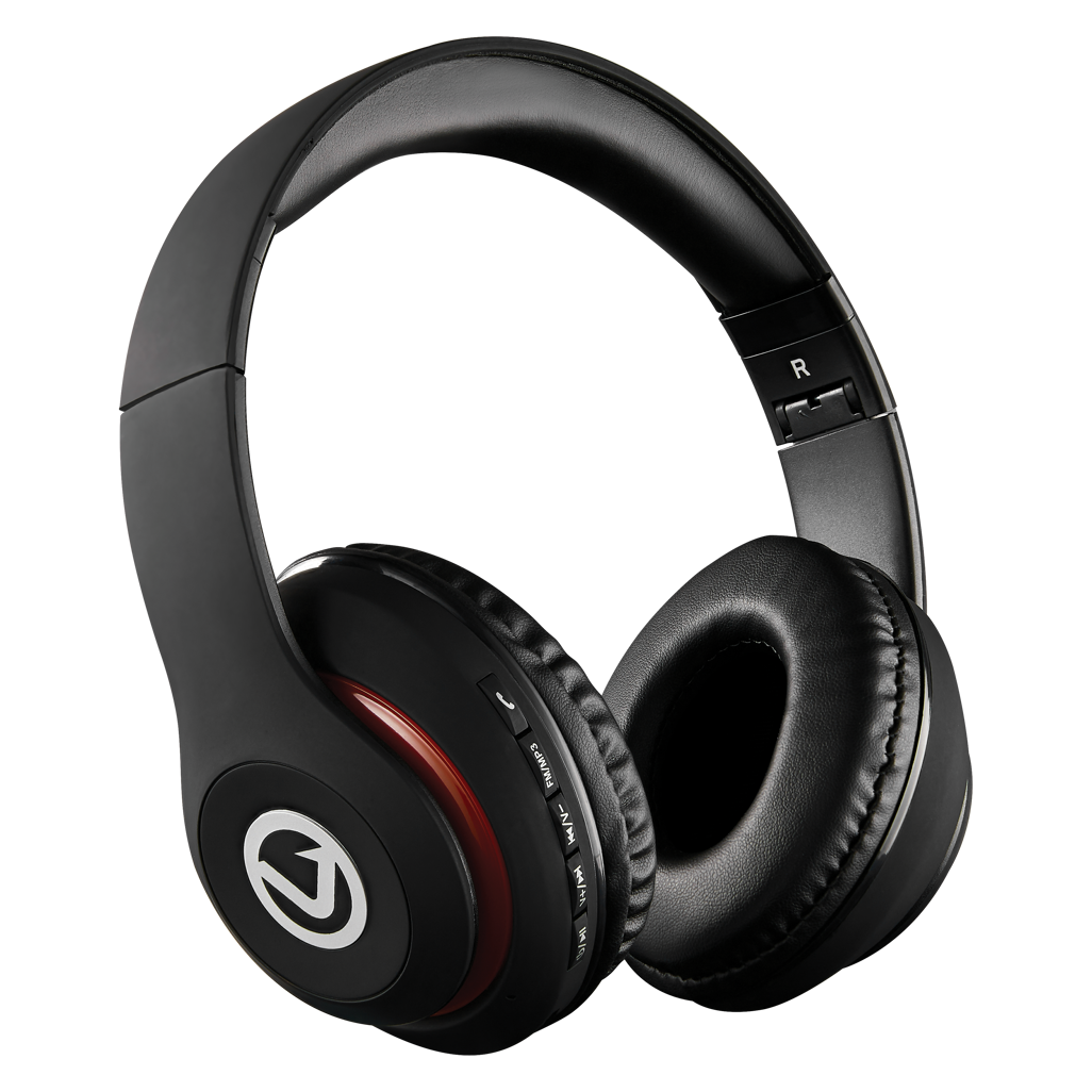 Volkano Impulse Series Bluetooth Headphones - Black