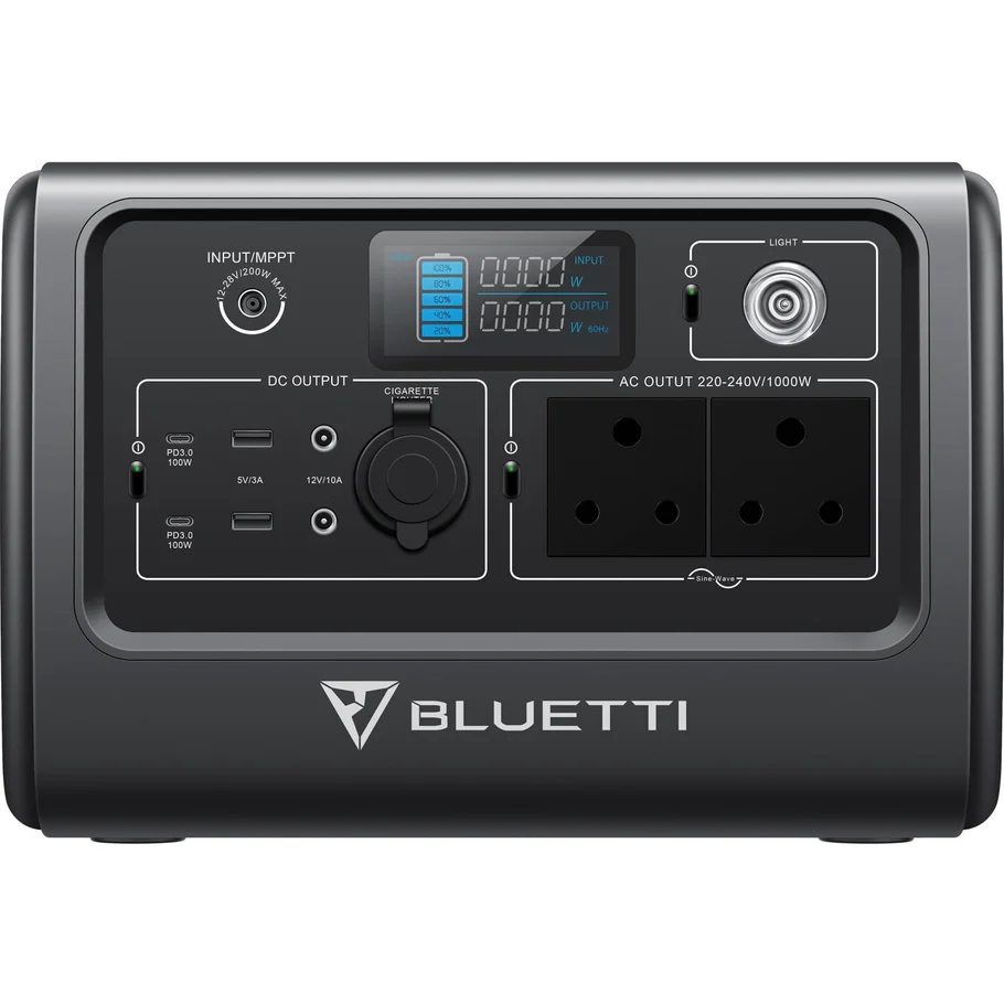 Bluetti EB70 Solar Power Station 1000W 716WH