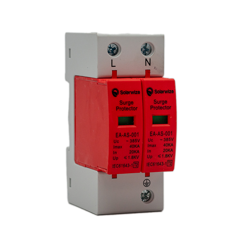 AC LIGHTENING AND SURGE PROTECTOR 2P (L+N) FOR DB BOARD DIN 40KVA CLASS 2 275VAC