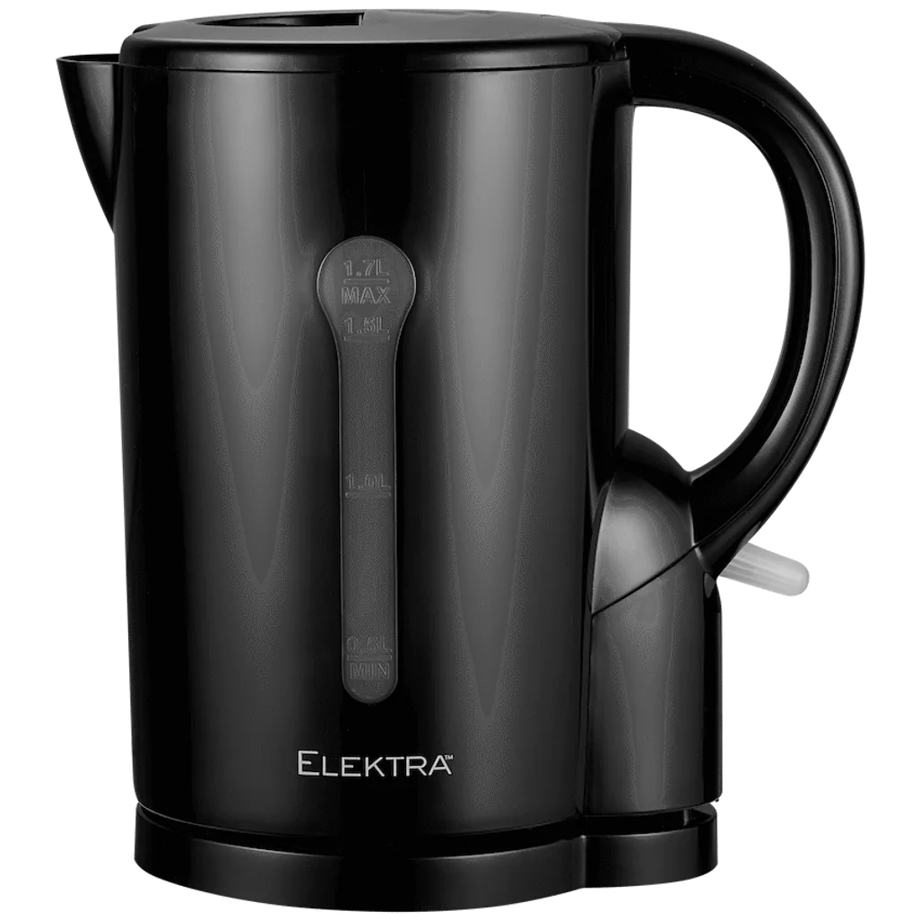 Elektra 1.7l Plastic Cordless Kettle - Black